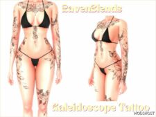 Sims 4 Mod: Kaleidoscope Tattoo (Image #2)