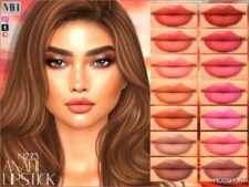 Sims 4 Lipstick Makeup Mod: Anahi Lipstick N223 (Featured)