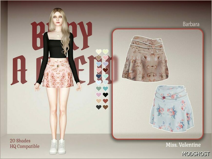 Sims 4 Adult Clothes Mod: Barbara Skirt (Featured)