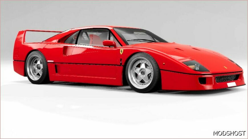 BeamNG Ferrari Car Mod: F40 W.I.P 0.32 (Featured)