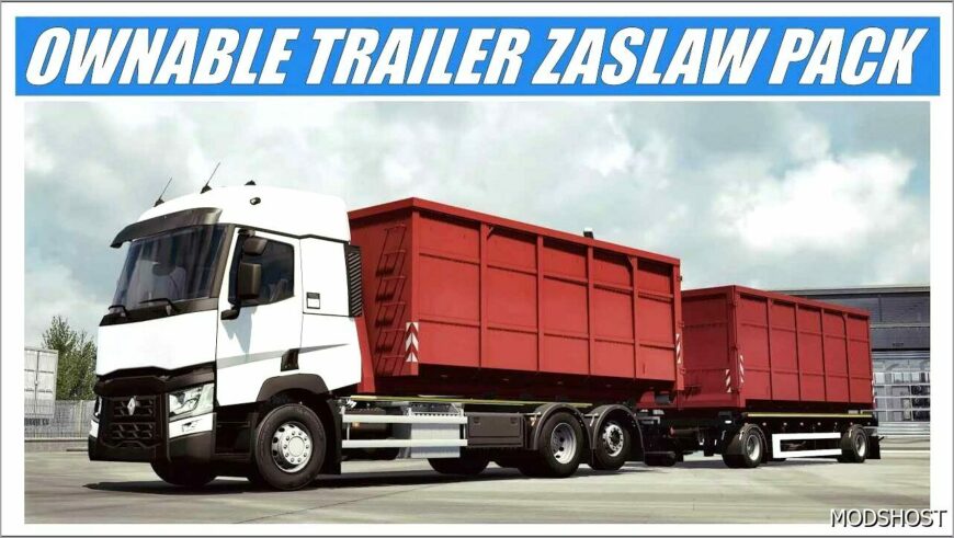 ETS2 Mod: Zaslaw D659 Pack Trailer V2.9.2 1.50 (Featured)