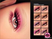 Sims 4 Female Makeup Mod: Eyeshadow N303 (Featured)