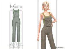 Sims 4 Elder Clothes Mod: Isabel Overalls – ACN 462 (Image #2)