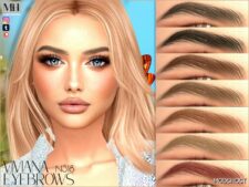 Sims 4 Eyebrows Hair Mod: Viviana Eyebrows N318 (Featured)