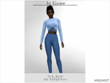 Sims 4 Adult Clothes Mod: High Waist Leggings B-102 (Featured)