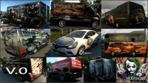 ETS2 Mod: AI Traffic Vehicle Skins Pack V0.4 (Featured)