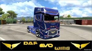 ETS2 DAF Truck Mod: EVO Wing V12 1.50.2 (Featured)