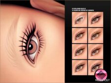 Sims 4 Female Makeup Mod: 2D Eyelashes N129 V2 (Featured)