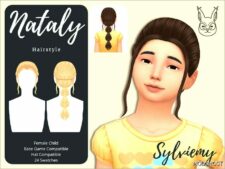 Sims 4 Female Mod: Nataly Hairstyle (Child) (Featured)