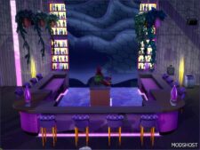 Sims 4 House Mod: Stargazer BAR (NO CC) (Image #4)