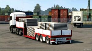 ETS2 Mod: Well Flatbed Trailer 1.50 (Featured)