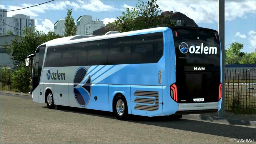 ETS2 MAN Skin Mod: 2023 MAN Lion’s Coach Cankiri Ozlem Coating (Featured)