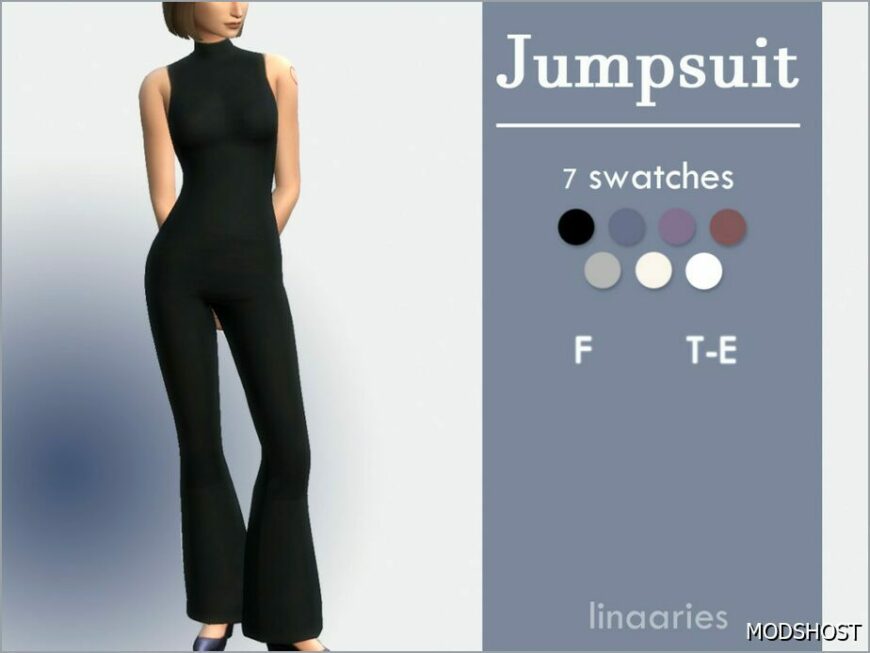 Sims 4 Female Clothes Mod: Nana Jumpsuit (Featured)