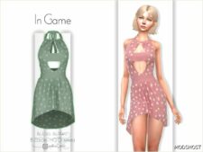 Sims 4 Female Clothes Mod: Daisy Dress – ACN 468 (Image #2)