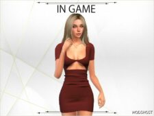 Sims 4 Dress Clothes Mod: Iris Dress (Featured)