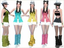 Sims 4 Female Clothes Mod: LEA Summer Outfit (Image #2)