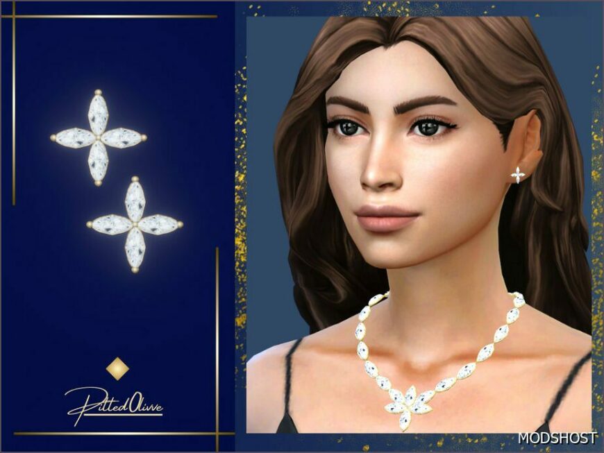 Sims 4 Female Accessory Mod: Orla Earrings (Featured)