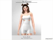 Sims 4 Athletic Clothes Mod: Jumpsuit Outfit O-59 (Featured)