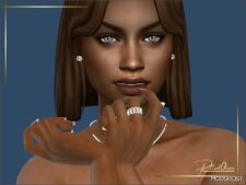 Sims 4 Female Accessory Mod: Natasha Ring (Image #2)