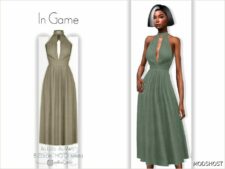 Sims 4 Female Clothes Mod: Emery Dress – ACN 464 (Image #2)