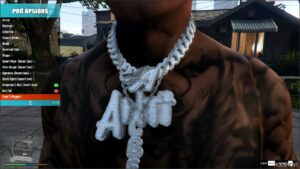 GTA 5 Player Mod: Antisocial Cbfw Chain for Franklin (Image #3)