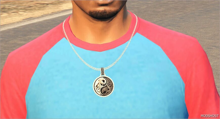 GTA 5 Player Mod: YIN Yang Chain for MP Male (Featured)