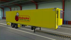 ETS2 Schmitz Mod: Skin Biedronka Schmitz Cargobull S.KO Cool 31 07 2024 1.50 (Image #2)