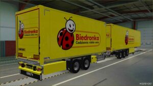 ETS2 Schmitz Mod: Skin Biedronka Schmitz Cargobull S.KO Cool 31 07 2024 1.50 (Image #3)