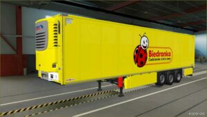 ETS2 Schmitz Mod: Skin Biedronka Schmitz Cargobull S.KO Cool 31 07 2024 1.50 (Image #5)