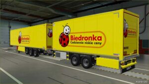 ETS2 Schmitz Mod: Skin Biedronka Schmitz Cargobull S.KO Cool 31 07 2024 1.50 (Image #6)