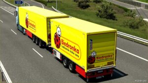 ETS2 Schmitz Mod: Skin Biedronka Schmitz Cargobull S.KO Cool 31 07 2024 1.50 (Image #17)