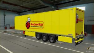 ETS2 Schmitz Mod: Skin Biedronka Schmitz Cargobull S.KO Cool 31 07 2024 1.50 (Image #21)