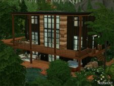 Sims 4 Mod: Rear Deck House (Featured)