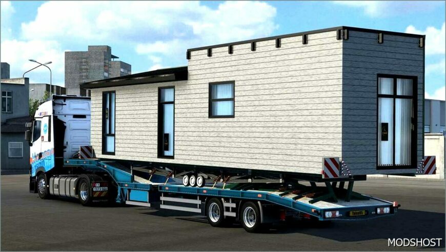 ETS2 Mod: European Caravan Transport Trailer V3.1 (Featured)