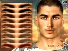 Sims 4 Eyebrows Hair Mod: Zaire Eyebrows N335 (Featured)