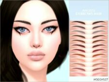 Sims 4 Eyebrows Hair Mod: N108 (Featured)