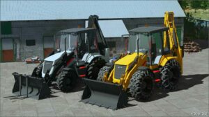 FS22 Forklift Mod: HMK 102B Backhoe Loader (Image #5)