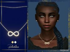 Sims 4 Female Accessory Mod: Sierra Infinity Necklace (Featured)