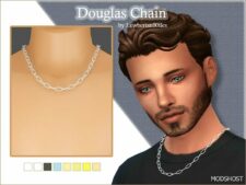 Sims 4 Male Accessory Mod: Douglas Chain (Featured)