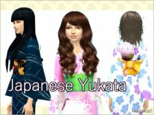 Sims 4 Female Clothes Mod: Japanese Yukata (Featured)