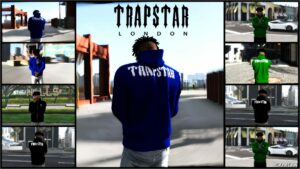 GTA 5 Player Mod: Trapstar Jacket for Franklin (Featured)