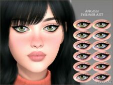 Sims 4 Female Makeup Mod: Eyeliner A177 (Featured)