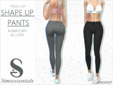 Sims 4 Everyday Clothes Mod: Shape up Pants (Featured)