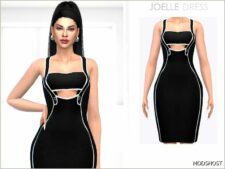 Sims 4 Female Clothes Mod: Joelle Dress (Featured)