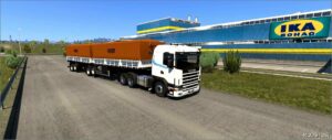 ETS2 Scania Truck Mod: 124 + Trailer Guerra 1.50 (Image #2)