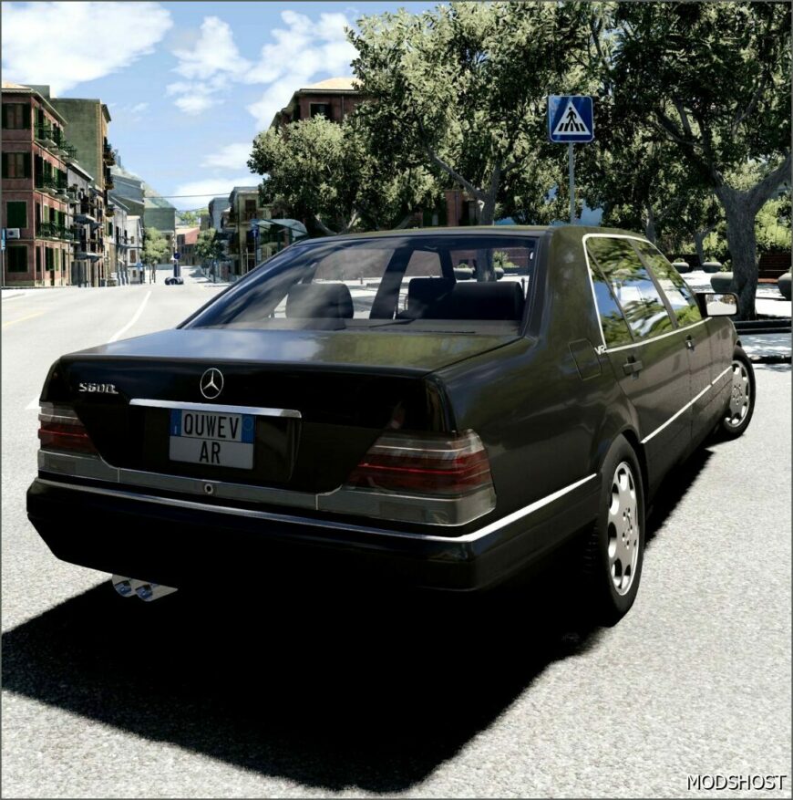 BeamNG Mercedes-Benz Car Mod: W140 0.32 (Featured)