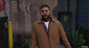 GTA 5 Player Mod: Post Malone | Add-On PED (Image #3)