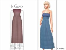 Sims 4 Female Clothes Mod: Wondy Dress – ACN 470 (Image #2)