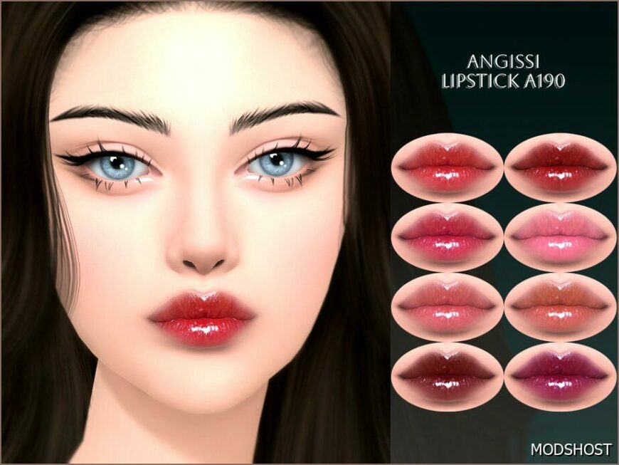 Sims 4 Lipstick Makeup Mod: A190 (Featured)