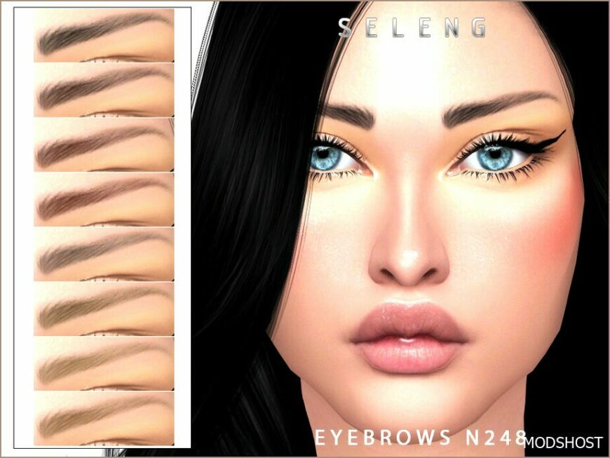 Sims 4 Eyebrows Hair Mod: N248 (Featured)